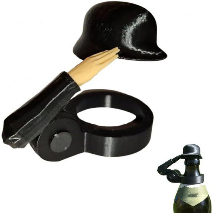Soldier Salute Beer Bottle Helmet Helmet