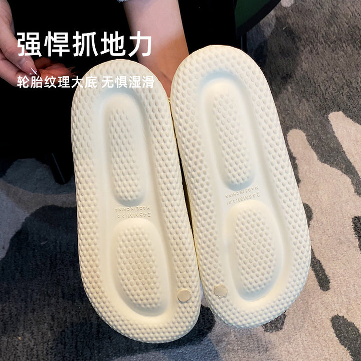 新款厚底拖鞋轻柔夏季室内居家居浴室洗澡防滑踩屎感男士凉拖鞋女