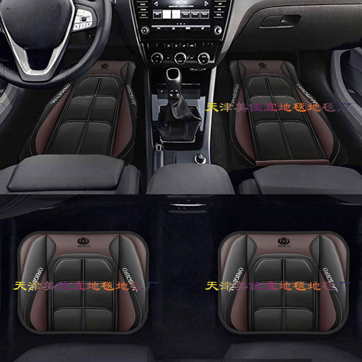 TEMUVintage Nordic Car Foot Mat Carpet 4 Piece Set Stain Resistant Floor Mat TEMUFoot Mat Wholesale