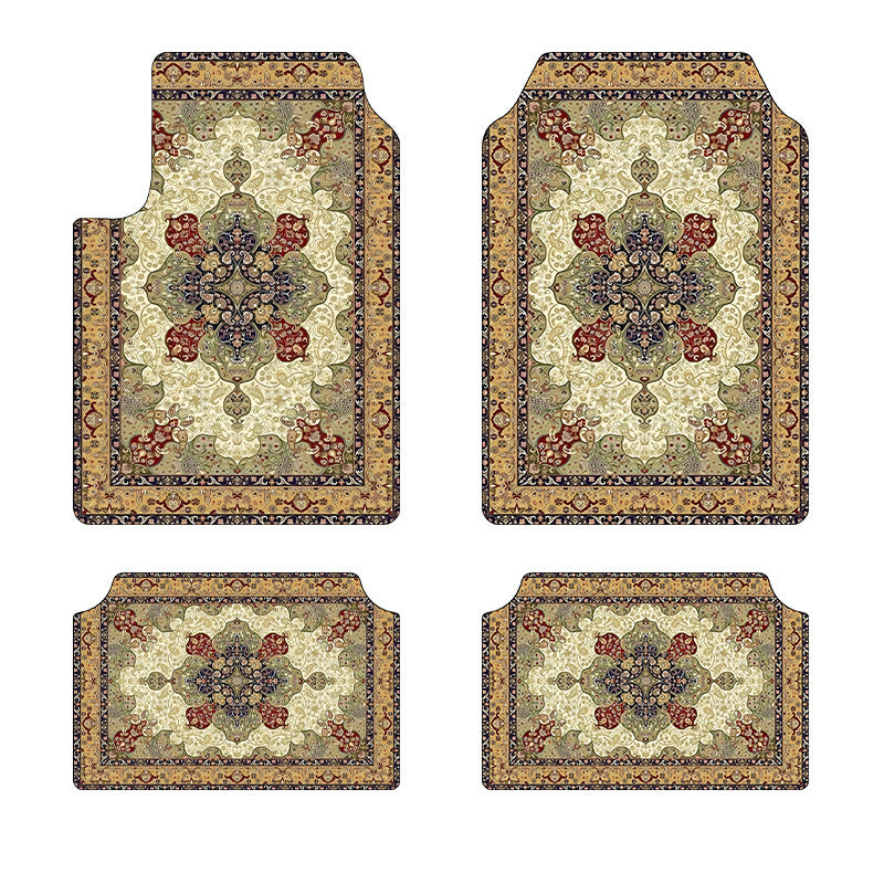 TEMUVintage Car Stain Resistant Durable Foot Mat 4 Piece Set Wholesale