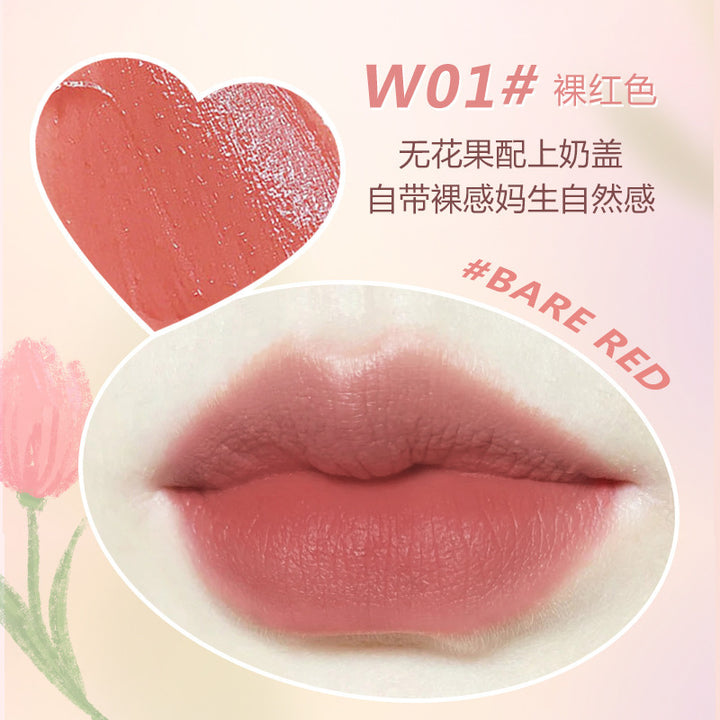 WODWOD绒雾轻感奶霜唇釉素颜不易掉色不易沾杯显白轻薄素颜奶油色