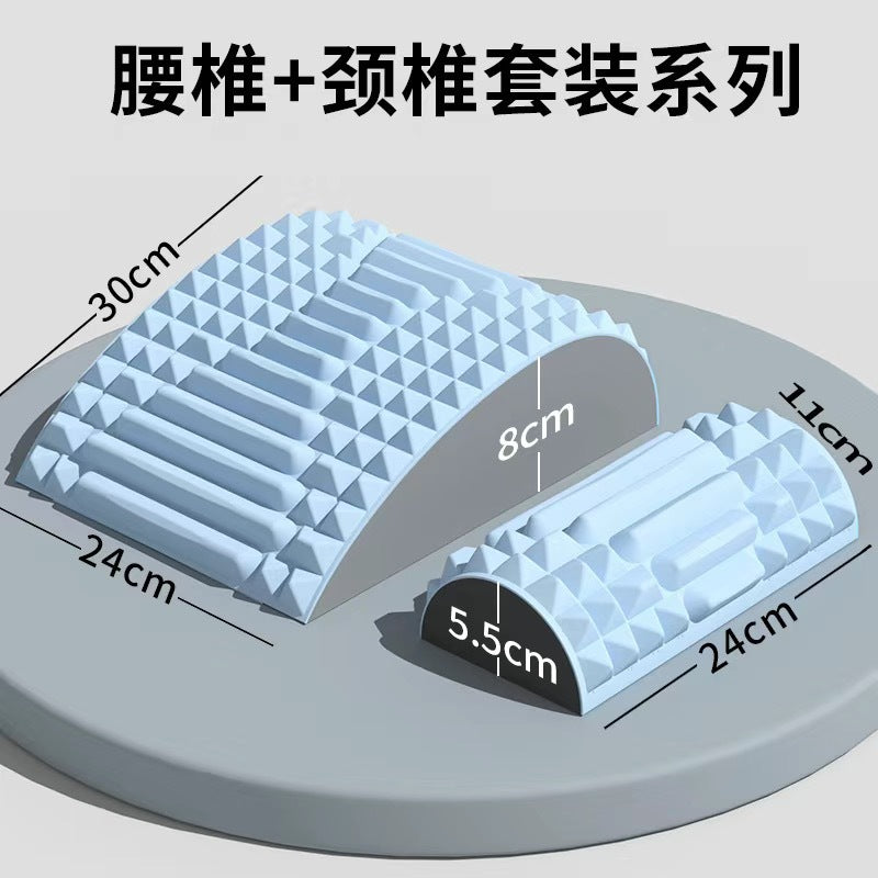 厂家批发跨境腰椎舒缓器锻炼伸展按摩腰部靠垫按摩开后背男女家用