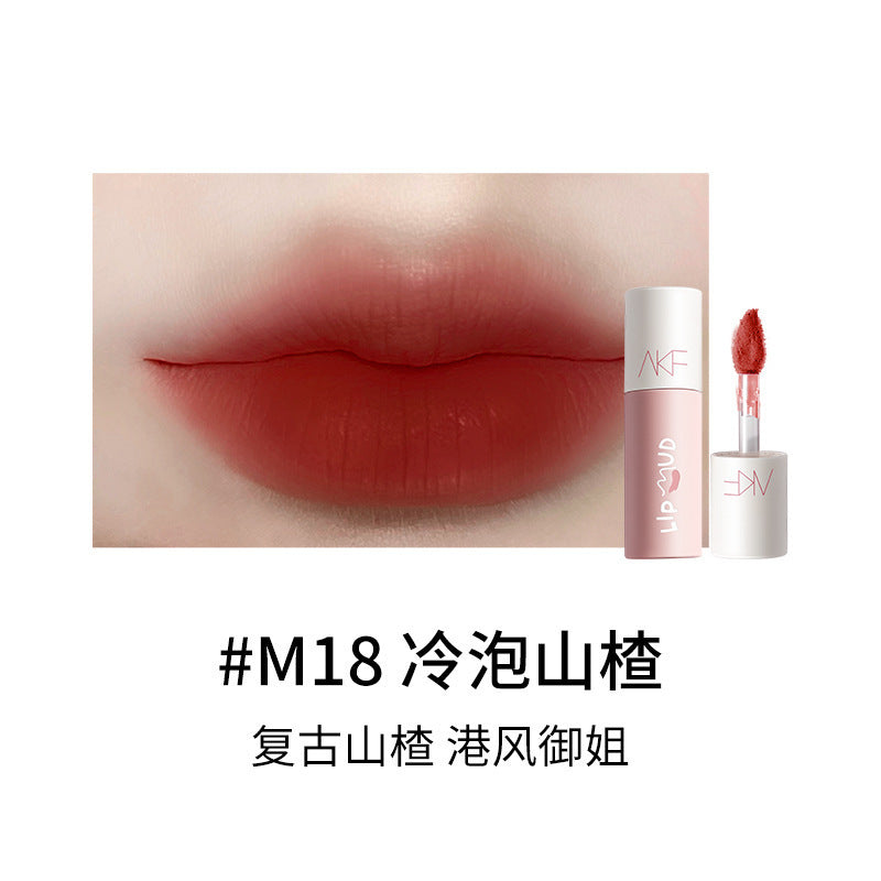 AKF Lip Mud Lipstick Women's Transfer-Proof Matte Lip Gloss