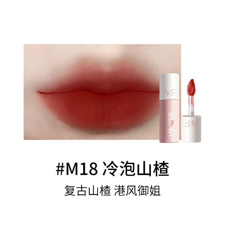 AKF Lip Mud Lipstick Women's Transfer-Proof Matte Lip Gloss