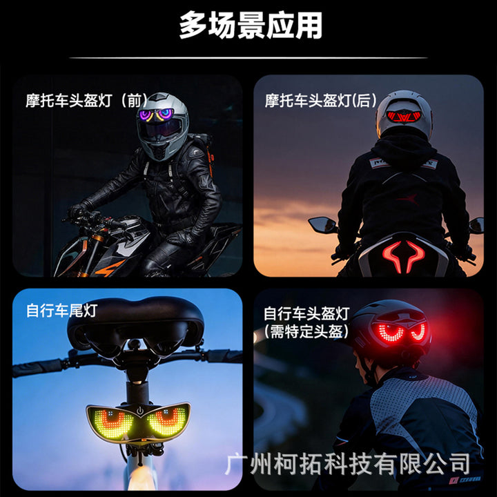 Motorcycle Helmet LED Decoration