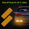 9/12pcs反光贴汽车摩托电动车多功能创意装饰贴遮挡划痕车尾车身
