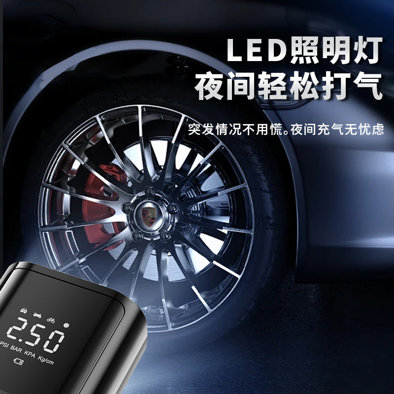 汽车充气泵车载便携智能无线数显打气筒多功能轮胎应急打气泵批发