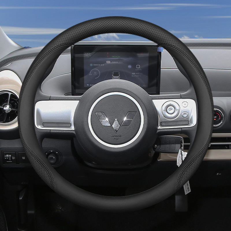 Wuling Mini EV Steering Wheel Cover – Four Season Universal Car Handle Cover