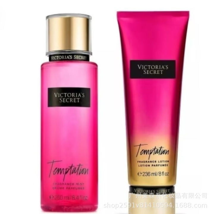 跨境维多利亚的秘密身体乳VS香氛喷雾套装滋润保湿持久留香爆款