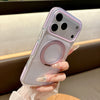 适用iPhone17pro冰晶磁吸手机壳360旋转支架苹果16双色透明防摔套