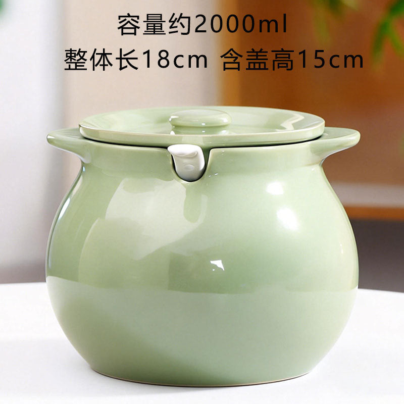 猪油罐厨房油壶家用陶瓷带盖耐高温油泼辣子专用大号辣椒油调料罐