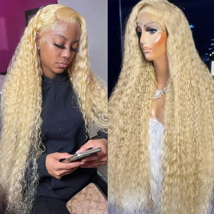 亚马逊wigs 欧美女士前蕾丝花边假发头 非洲小卷绕管长卷发假发