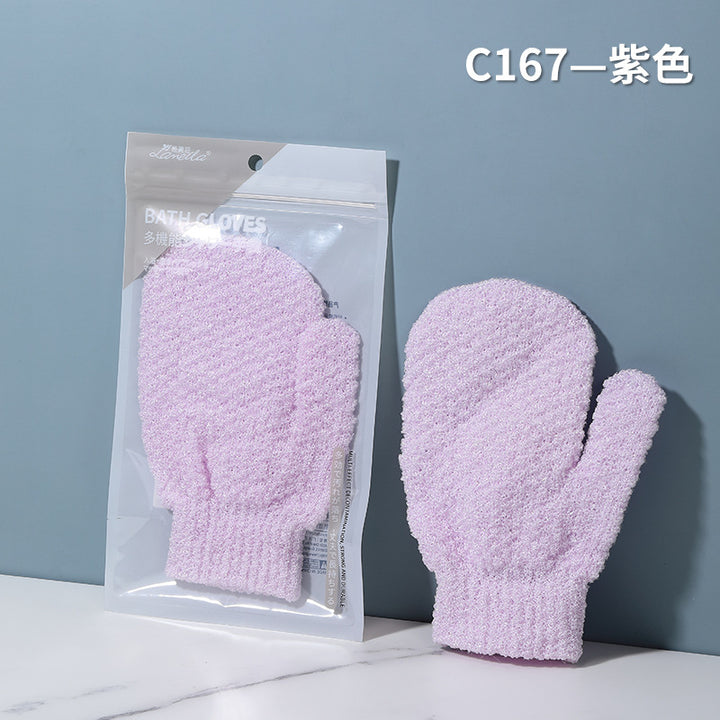 LMLTOP 沐浴手套沐浴去角质清洁洗澡 搓泥神器搓澡用品工具 C167