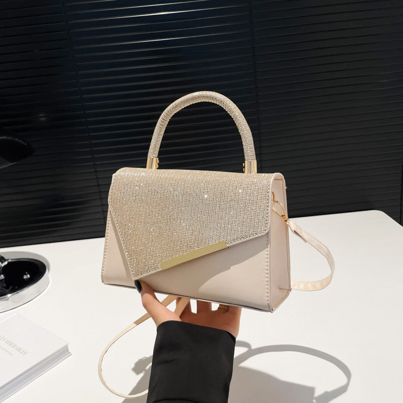 Unique Design Light Luxury Handheld Small Square Bag Fall/Winter New Fashion Versatile Shoulder Bag Styli
