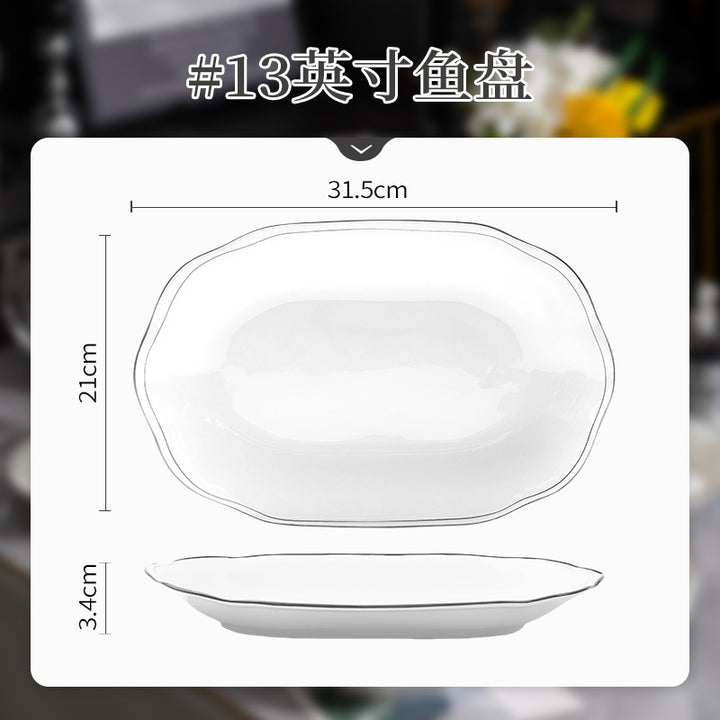碗个人专用碗碟套装高级感釉下彩碗盘碗筷乔迁碗家用2025新款餐具
