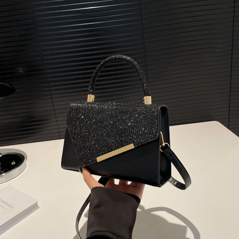Unique Design Light Luxury Handheld Small Square Bag Fall/Winter New Fashion Versatile Shoulder Bag Styli