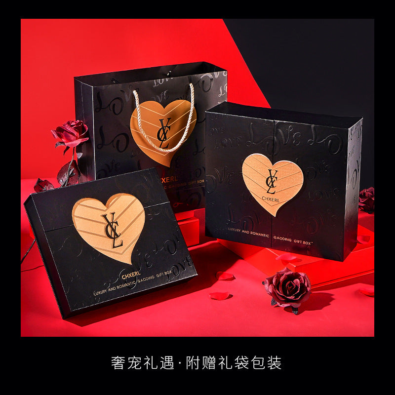 香茜儿奢金浪漫香水套装口红气垫情人节送老婆女朋友礼物彩妆礼盒