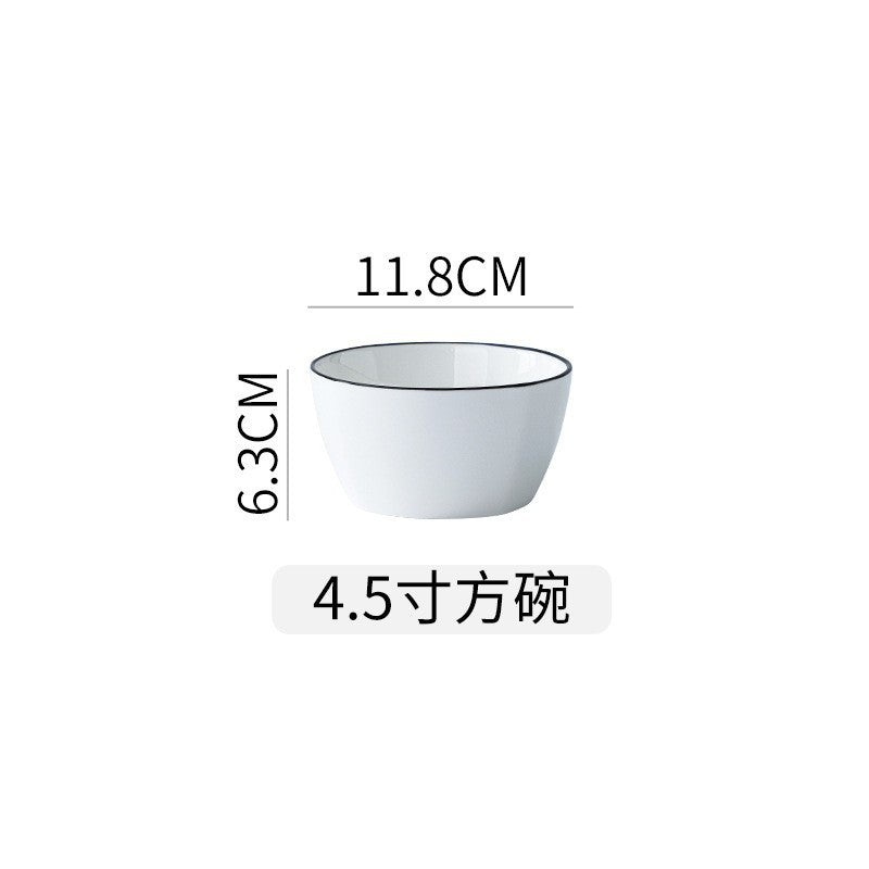 釉下彩碗碟套装家用纯白轻奢高级感陶瓷餐具碗盘碗筷碗具2026新款