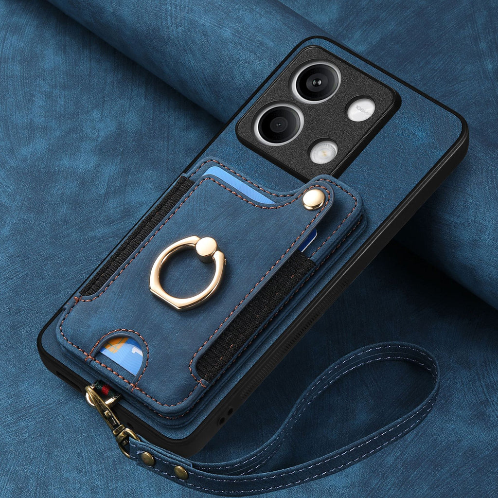 适用红米Note15手机壳支架Turbo4插卡K80全包 小米17promax保护套