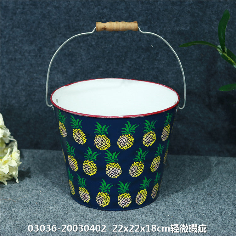 2026孤品大集合-美式田园风绿植装饰仿古铁艺印花花盆花器多马年