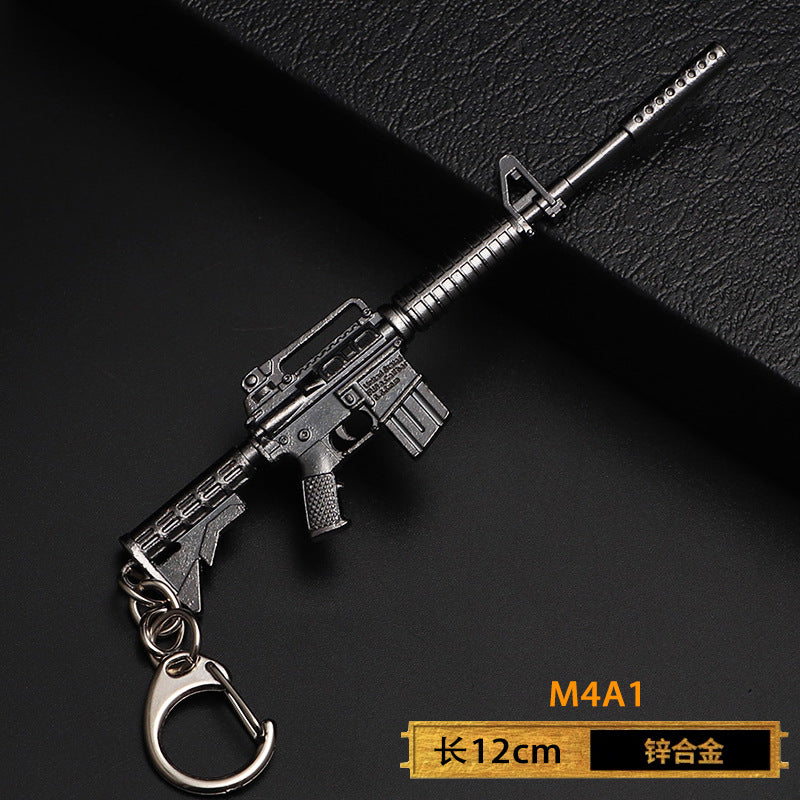 吃鸡和平绝地精英枪械M416合金武器模型周边98K玩具挂件钥匙扣