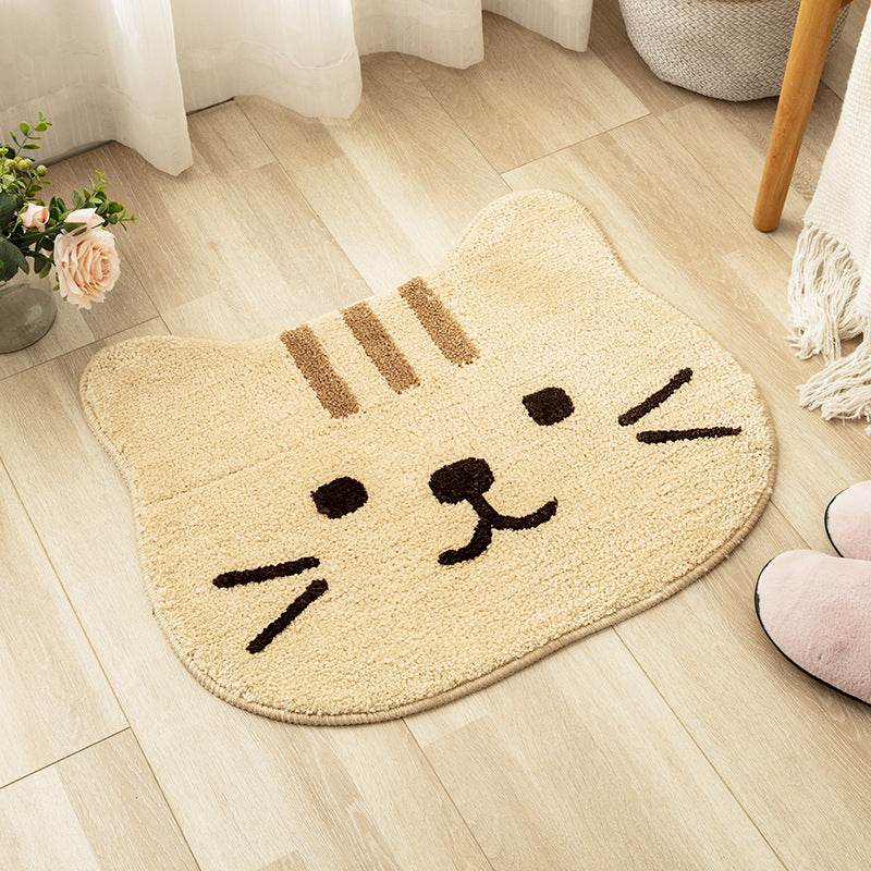 Flower Carpet Small Cat Floor Mat Unique Home Entryway Non Slip