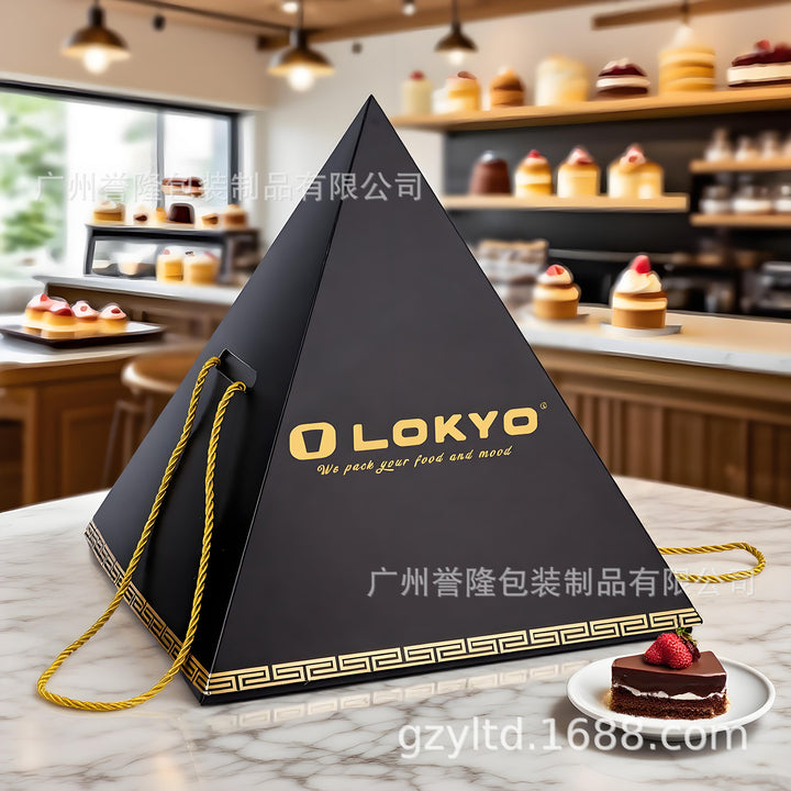 跨境定制出口纸盒抽屉盒翻盖盒野餐盒食品甜品寿司包装打包盒