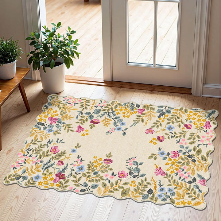 Floral Entryway Entryway Floor Mat Stain Resistant Foot Mat Decor Door Mat Drop Shipping