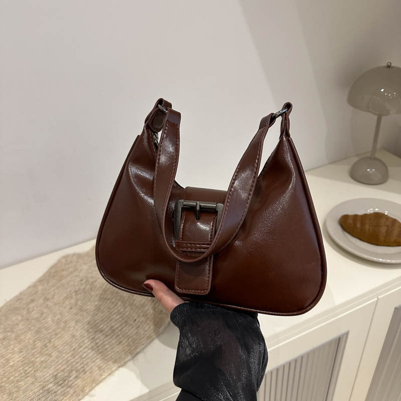 Large Capacity Casual Stylish Handheld Fashion Single Shoulder Underarm Bag Women Light Vintage Winter Mini
