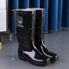 Men's Waterproof Anti-Slip Rain Boots – Thickened Fleece-Lined Work Safety Boots