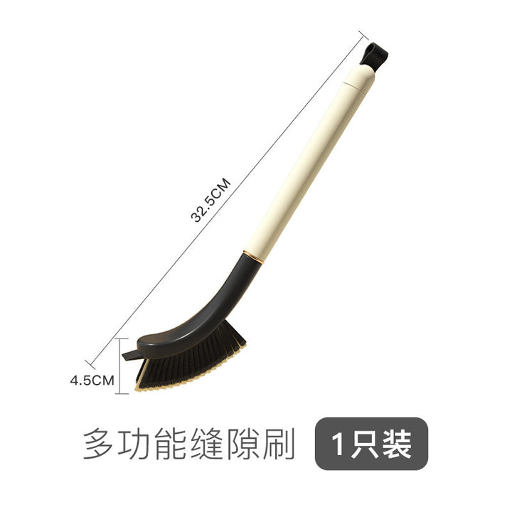 长柄多功能缝隙刷带夹子铲子家用厨房死角软毛清洁刷硬毛刷子批发