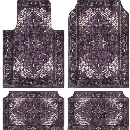 temu Car Foot Mat 4 Piece Set Home Stain Resistant Floor Mat Entryway Entryway Door Mat