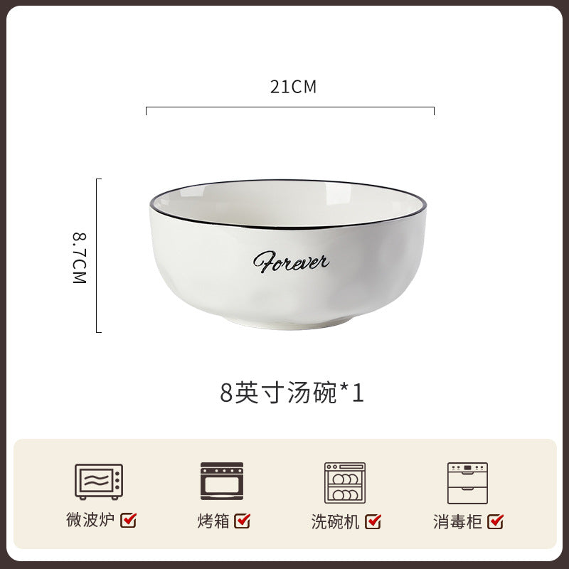 碗碟套装家用高级感欧式陶瓷整套餐具组合吃饭新款乔迁碗盘筷单品