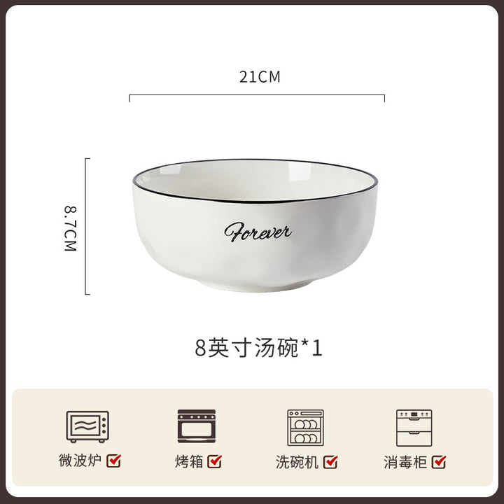 碗碟套装家用高级感欧式陶瓷整套餐具组合吃饭新款乔迁碗盘筷单品