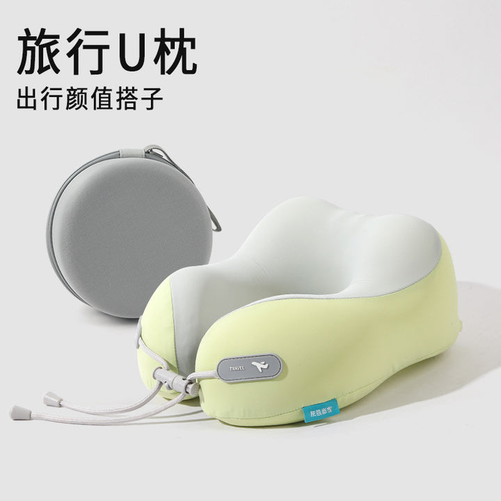 U Memory Foam U Neck Pillow Office Storage