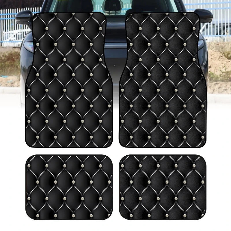 Vintage Car Foot Mat Carpet 4 Piece Set Stain Resistant Floor Mat TEMUFoot Mat Wholesale