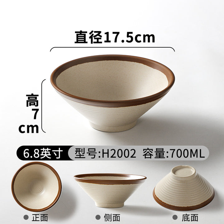 祥源美密胺创意复古餐具商用餐厅饭店火锅店盘子菜盘仿瓷塑料面碗