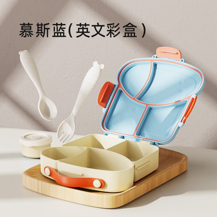 学生塑料分格饭盒 上班族午餐便当盒便携旅游水果沙拉盒打包餐盒
