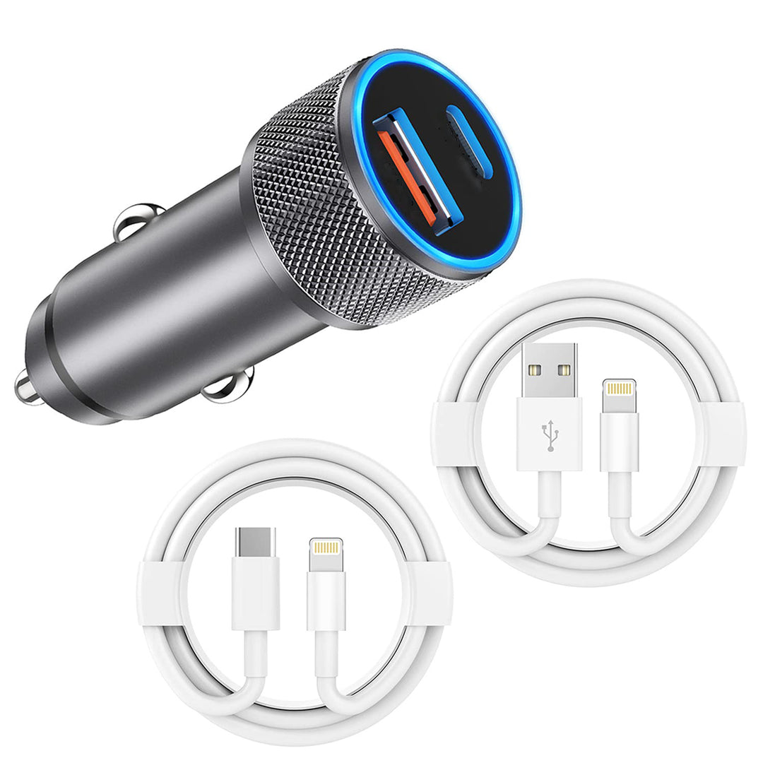 Metal Aluminum PD Super Fast Car Charger for Huawei - Premium Cigarette Lighter Adapter