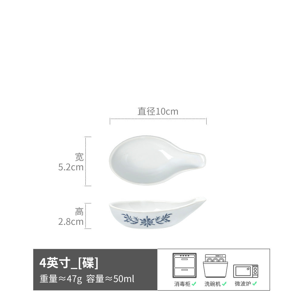 味碟趣味餐具陶瓷家用可爱蘸料碟调料碟复古风小碟子批发现货菜碟
