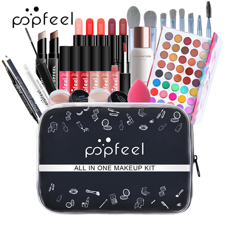 POPFEEL 跨境专供彩妆套装组合初学者美妆少女淡化妆品批发