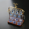 Wooden Baijiu Wine Cup Rack – Premium Home Bar Liquor Dispenser Stand