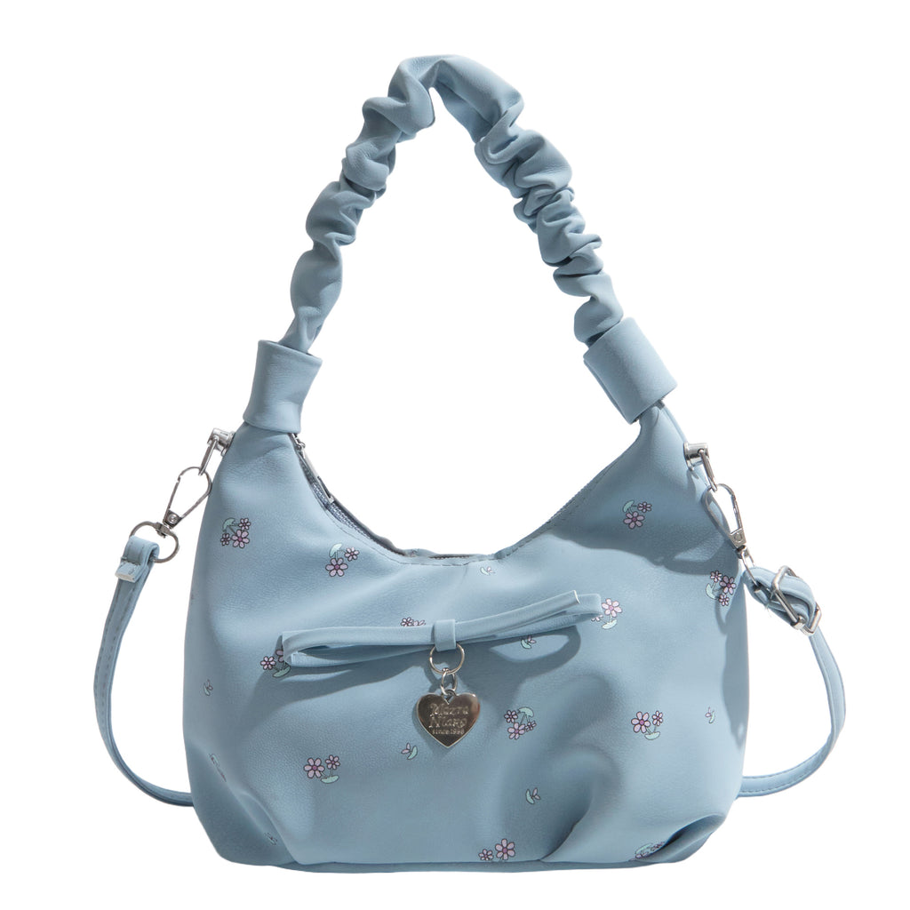韩版小众设计饺子包包2026新款时尚链条潮碎花通勤洋气单肩斜跨包