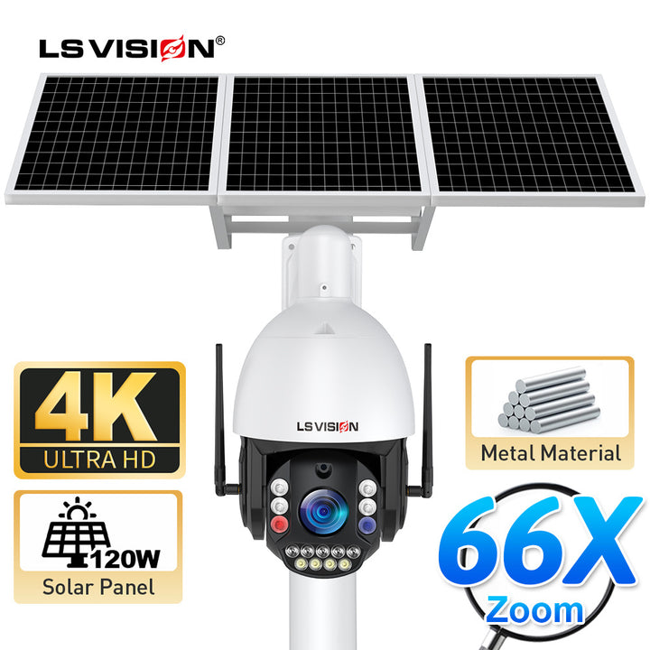66 X PTZ Camera Can See up to 2-3 km Suppor Humanoid Detection