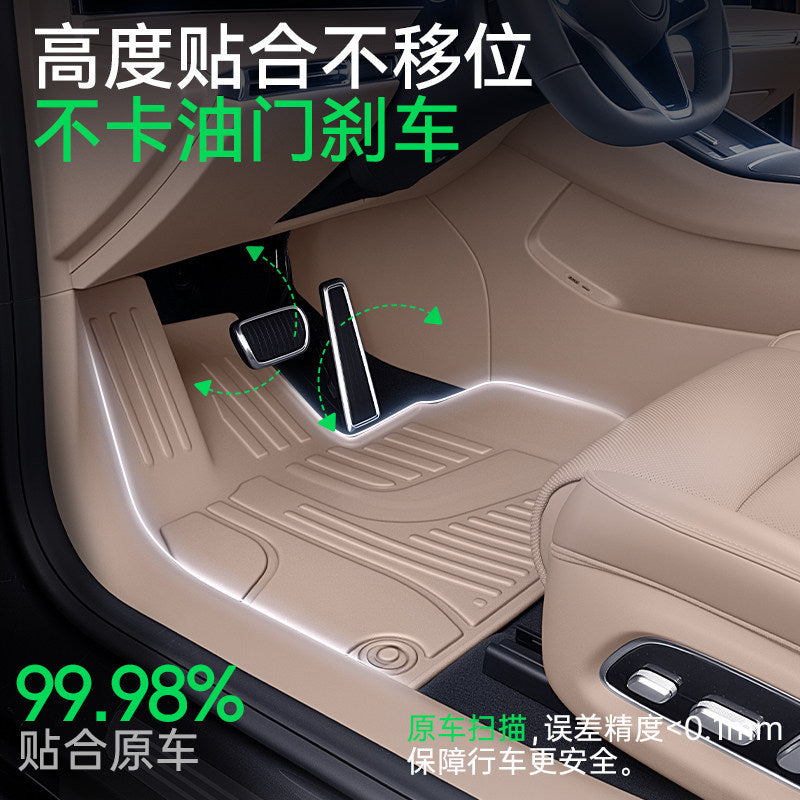 Compatible L 80 Foot Mat TPE Car Interior Modified Accessories Carpet