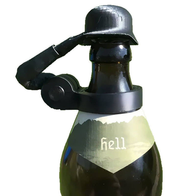 跨境新品Soldier Salute Beer Bottle Helmet士兵敬礼啤酒瓶头盔