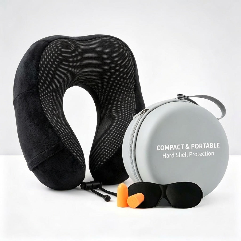 U Memory Foam Neck Pillow Travel Neck Pillow Portable U