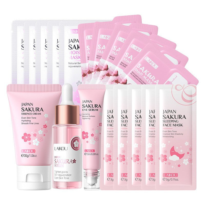 LAIKOU Cherry Blossom Skincare Set Set Face Full Set Hydrating Factory