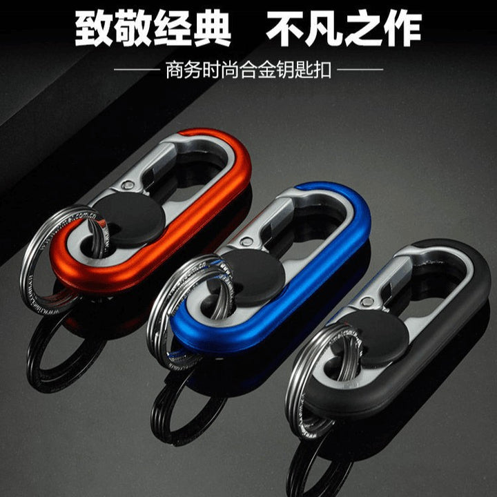 New Car Keychain Unisex Hang Keychain Stainless Steel Key Hanging Decor Couple Gift
