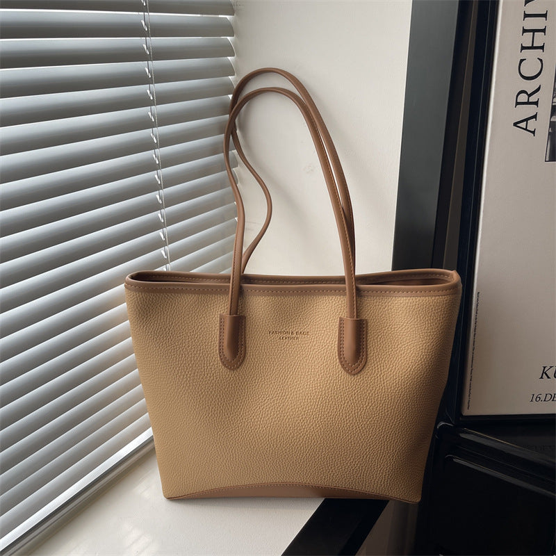Large Capacity Retro Single Shoulder Bag – Women's Cross-Border Fashion Bag